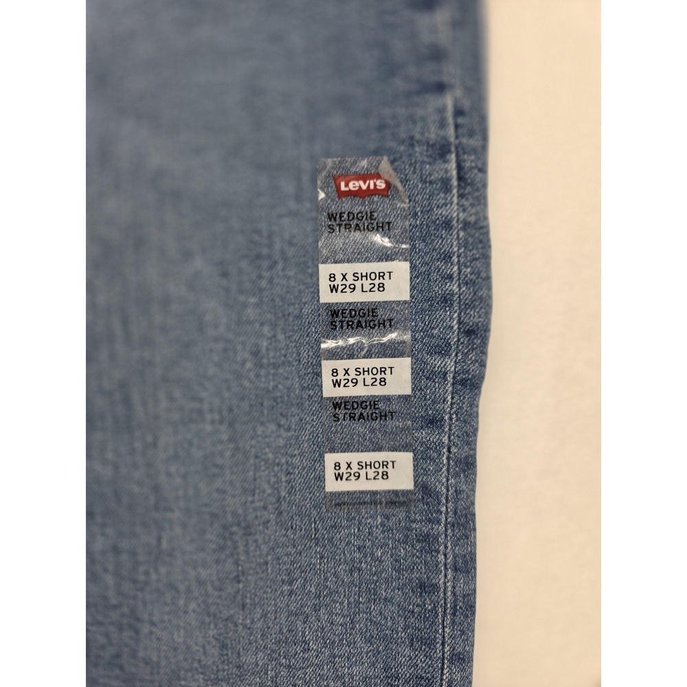 Levi's Premium Wedgie Straight Jeans Womens 8 29x28 Medium Wash High Rise NWT - Picture 2 of 13